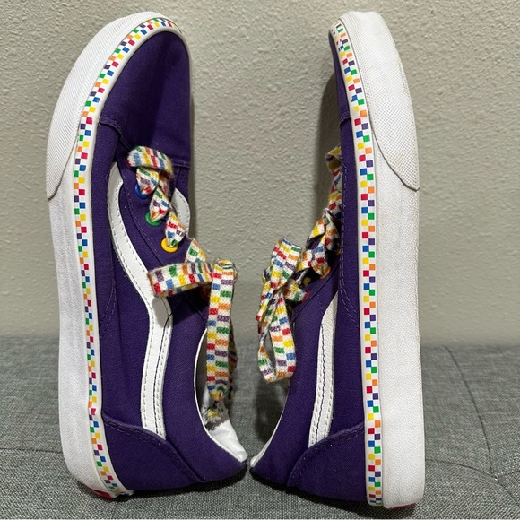 VANS Old Skool Rainbow Check Sneakers - Picture 8 of 10
